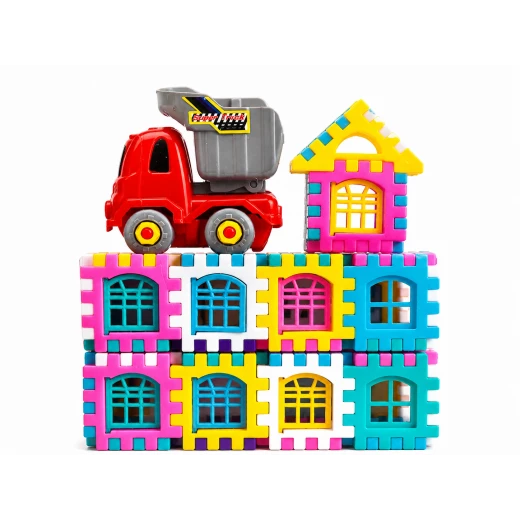 Sensoria, Creative Building Blocks Set with Take-Apart Dump Truck | 59-Piece Educational Construction Toy - sensoria - Image 3