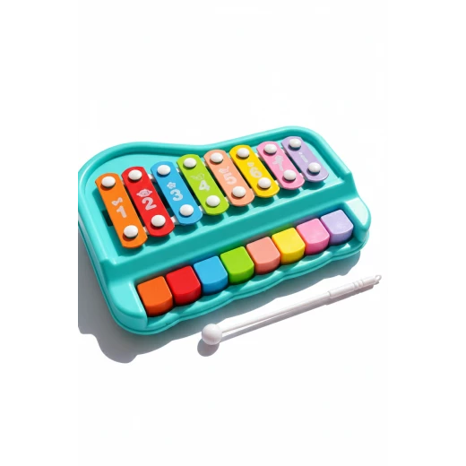Sensoria 2-in-1 Piano & Xylophone – Musical Development Toy for Kids-21 cm in length