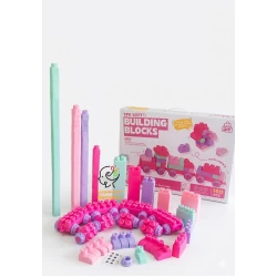 Sensoria Soft Lego Blocks – 160 Pieces Educational Building Set