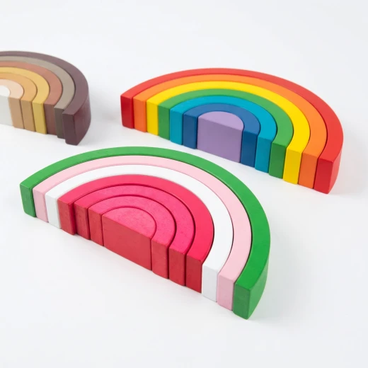 Sensoria, Wooden Rainbow Arches Educational Set – Four Unique Designs - sensoria - Image 4