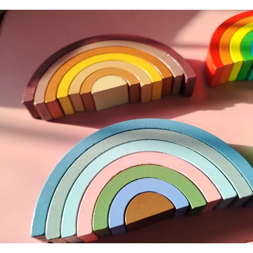 Sensoria, Wooden Rainbow Arches Educational Set – Four Unique Designs - sensoria - Image 8