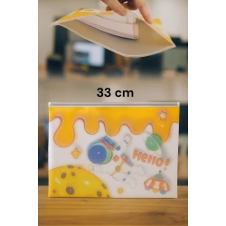 Durable Cute A4 File Bag - Space Design - Document Organizer & Storage Bag - Office & School Supplies
