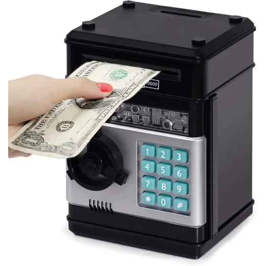 Sensoria Electronic Piggy Bank – Kids Mini ATM Money Saving Bank with Password Lock  - sensoria - Image 2