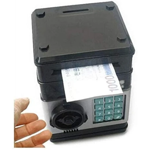 Sensoria Electronic Piggy Bank – Kids Mini ATM Money Saving Bank with Password Lock  - sensoria - Image 9