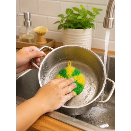 A&M Home Cleaning Sponge – Gentle & Tough Sides - A&amp;m home - Image 3