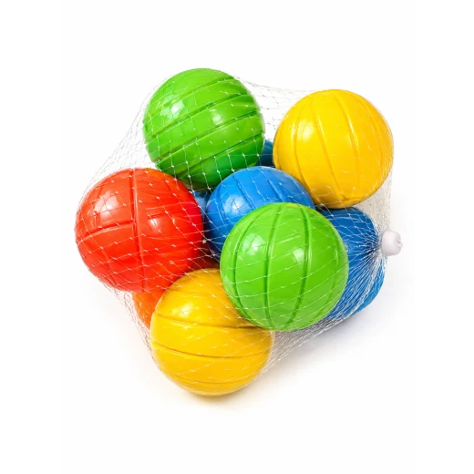 Sensoria , Fine Motor Skills Development Set [Stacking Rings Game, 8 Plastic Balls, and Fruit or Vegetable Cutting Game] - sensoria - Image 3