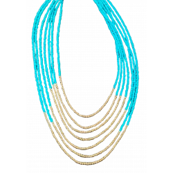 Multiple Strand Necklace , turquoise