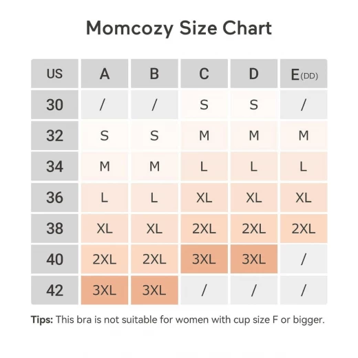 Momcozy Seamless Nursing Bra, Beige, Small - Momcozy - Image 2