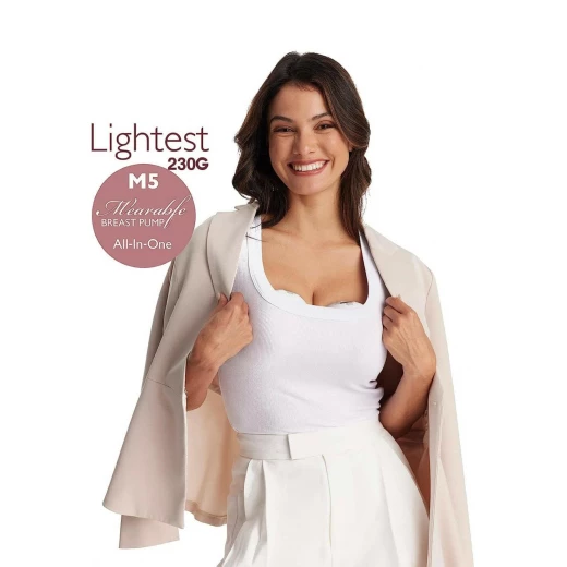 Momcozy M5 Wearable Breast Pump, Double - Momcozy - Image 5