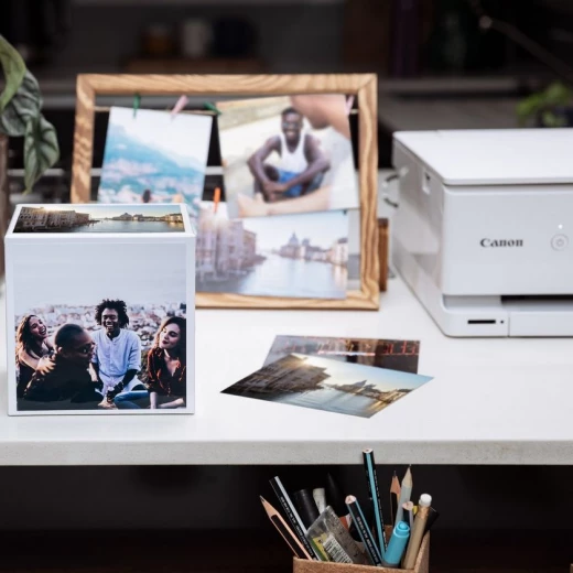 Canon Photo Cube Creative Pack - PP-201 5x5” Photo Paper Plus Glossy II (40 Sheets) + Photo Frame - Compatible with Canon PIXMA Printers - Canon - Image 6