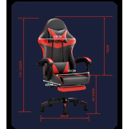 كرسي ألعاب مع مساند يد قابلة للتعديل  اللون اسود واحمرمن إي دبليو دبليو - إي دبليو دبليو - Image 2