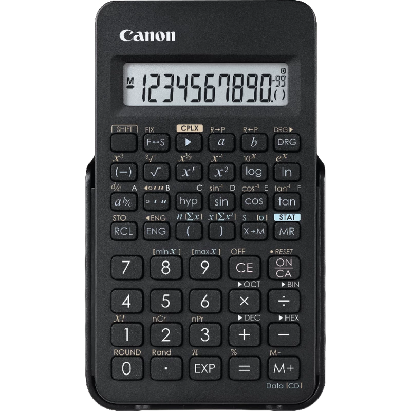 Canon Calculator F-605G-WHM (0891C004AC) – Compact, Durable Desktop Calculator with Large Display, Solar & Battery Powered, Ideal for Office and School Use - Canon