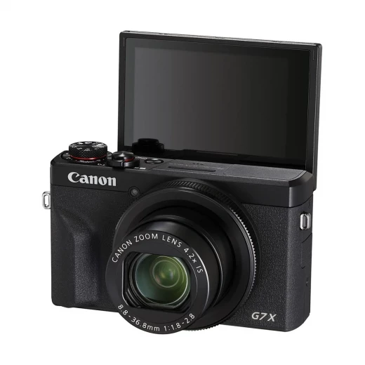 كاميرا كانون ديجيتال PowerShot G7 X Mark III – طراز 3637C002AA | 20.1 ميجابكسل، تكبير بصري 4.2×، فيديو 4K وشاشة قابلة للطّي للبث والفلوق كاميرا كانون ديجيتال PowerShot G7 X Mark III – طراز 3637C002AA | 20.1 ميجابكسل، تكبير بصري 4.2×، فيديو 4K وشاشة قابلة للطّي للبث والفلوق