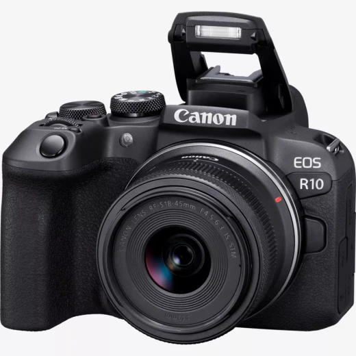 Canon EOS R10 with RF-S 18-45mm IS STM lens (5331C010AA), a powerful mirrorless camera featuring fast autofocus, high-resolution image quality, 4K video recording, and a versatile zoom lens ideal for photography and content creation - Canon - Image 4