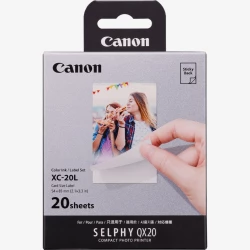 مجموعة حبر وورق الصور الفورية Canon XC-20L مقاس 54x85 مم - جودة عالية، ألوان زاهية تدوم طويلاً - متوافقة مع طابعات Canon - تحتوي على 20 ورقة لطباعة صور واضحة ونقية، مثالية للاستخدام اليومي والمناسبات الخاصة