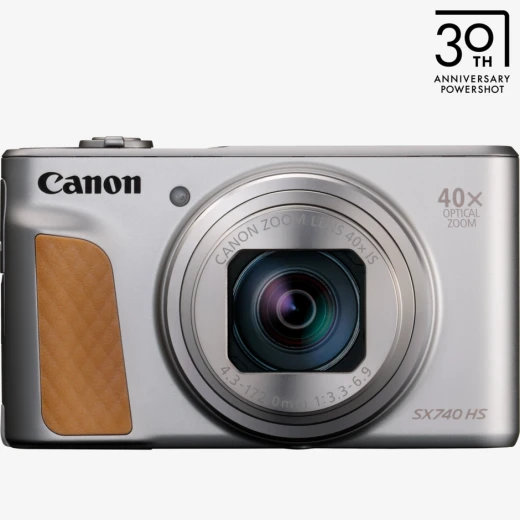 كاميرا كانون باور شوت SX740 HS لايت إيديشن فضية اللون، بدقة 20.3 ميجابكسل، وتقريب بصري 40x، وفيديو بدقة 4K، وواي فاي وبلوتوث، كاميرا سفر صغيرة الحجم - كانون - Image 2