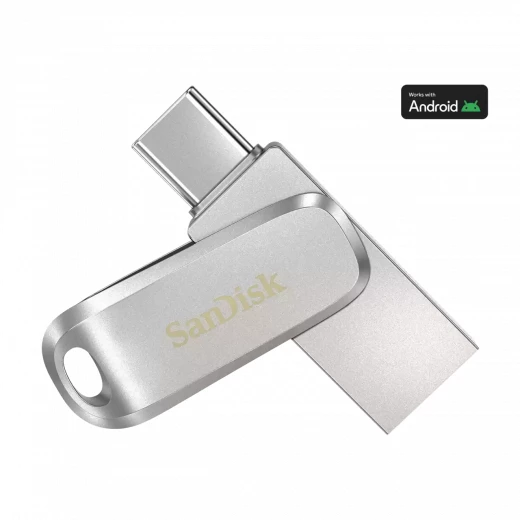 فلاش دوال درايف لوكس 64 جيجابايت – USB عالي السرعة بنظامي Type-C وType-A - سانديسك - Image 2