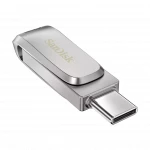 فلاش ديسك سانديسك ألترا دوال درايف لوكس سعة 128 جيجابايت  USB‑C وUSB التقليدية بسرعات عالية - سانديسك