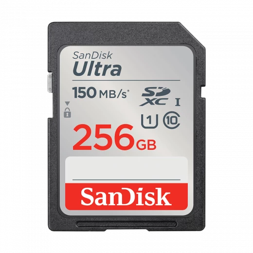 SanDisk 256GB Ultra SDXC UHS-I Memory Card - Up to 150MB/s, C10, U1, Full HD, SD Card - SDSDUNC-256G-GN6IN SanDisk 256GB Ultra SDXC UHS-I Memory Card - Up to 150MB/s, C10, U1, Full HD, SD Card - SDSDUNC-256G-GN6IN