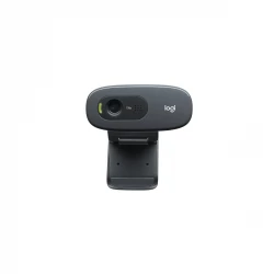 Logitech C270 HD Webcam, 720p Video Calls, Built-In Microphone, Automatic Light Correction, Universal Clip for Laptop & Monitor