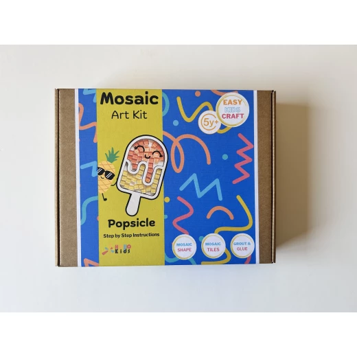 HelloKids Mosaic Art Kit, Popsicle Shaped - HelloKids - Image 3