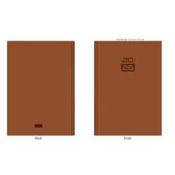مفكرة كاستيلي اليومية للمكتب A11 (17×24 سم)، مادة توسان 455، ختم أعمى، مخطط يومي فاخر لتنظيم العمل والمكتب