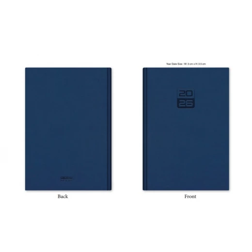 Castelli Daily Agenda 2026 A5 (14.5 x 20.5 cm), A09 Layout, 400 Pages, Cream 70gsm Paper, Arabic/English, Ramadan Shaded, Smyth Sewn Binding - Castelli - Image 2