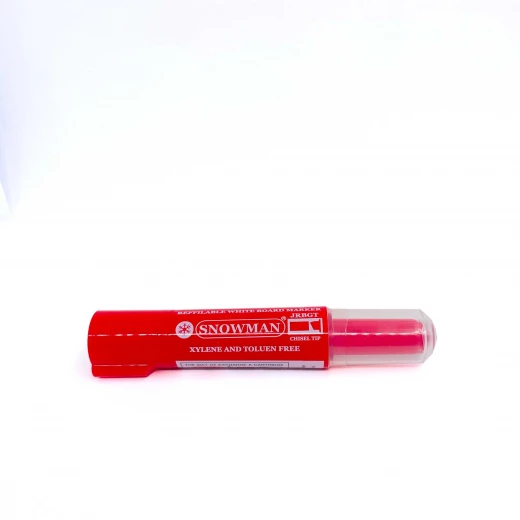 Snowman White Board JRBG12T RD Cartridge Marker Chisel Red - Snowman - Image 2