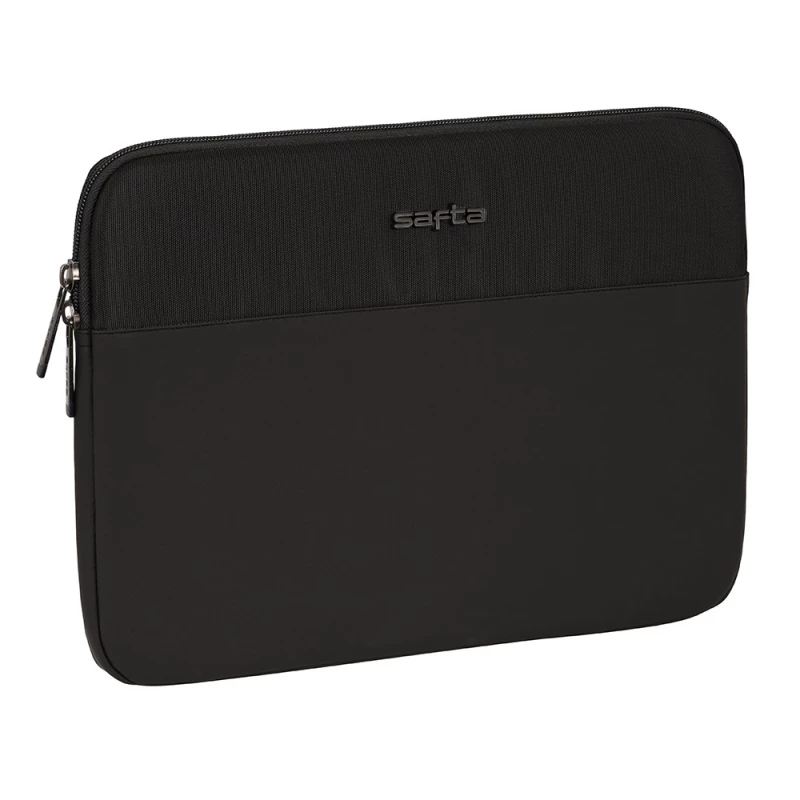 Safta Business Laptop Sleeve 14" Black – Slim and lightweight protective sleeve with padded interior, durable material, secure fit for 14-inch laptops, ideal for daily protection and travel. - safta