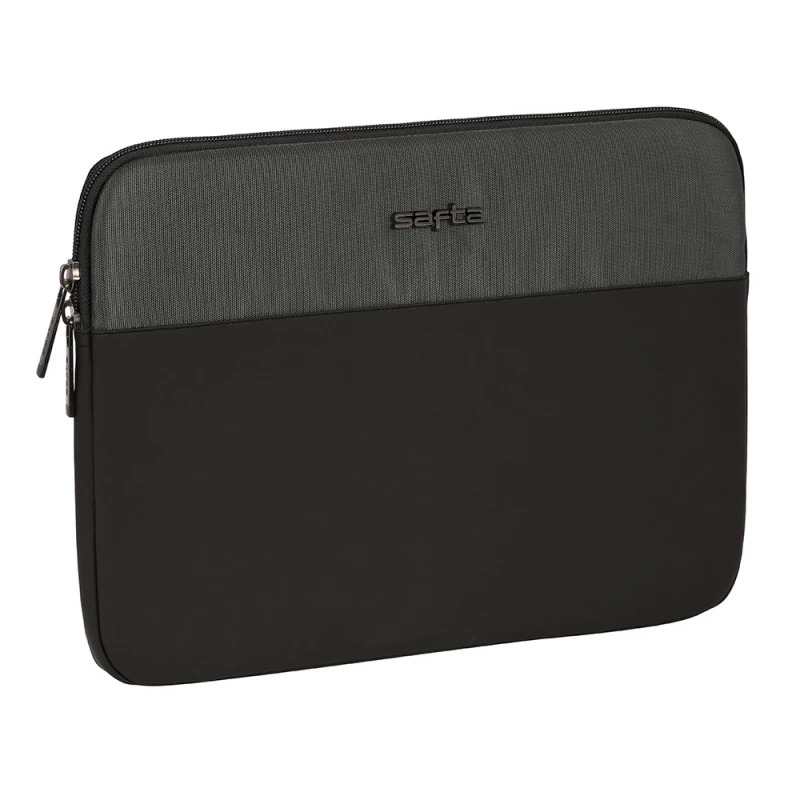 Safta Business Laptop Sleeve 14" Grey – Slim, lightweight protective sleeve with padded interior, durable material, secure fit for 14-inch laptops, ideal for daily protection and travel. - safta