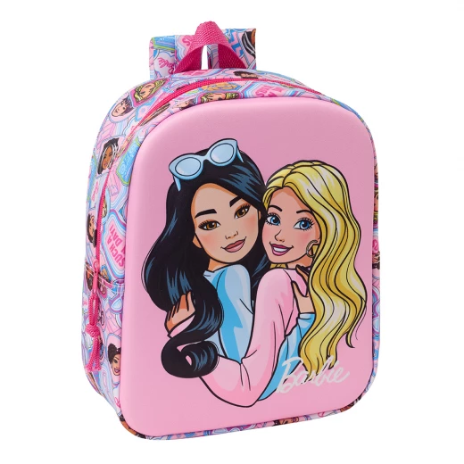 Safta 3D Mini Backpack Barbie 3D – Cute and lightweight mini backpack with stylish 3D Barbie design, durable material, compact size, comfortable straps, perfect for kids, school, and daily outings. Safta 3D Mini Backpack Barbie 3D – Cute and lightweight mini backpack with stylish 3D Barbie design, durable material, compact size, comfortable straps, perfect for kids, school, and daily outings.