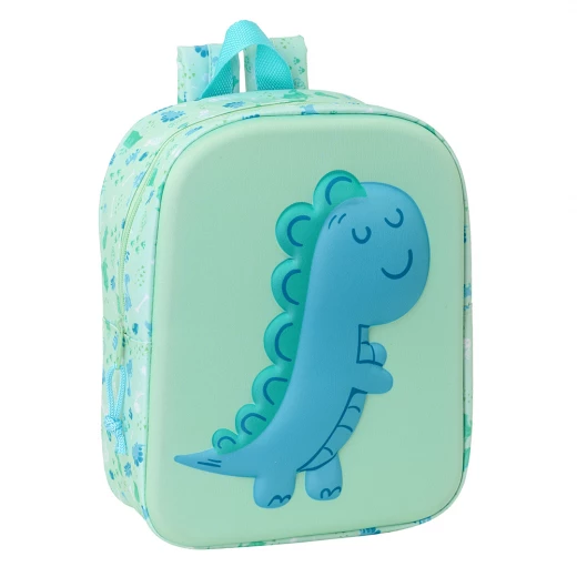 Safta 3D Mini Backpack Dino 3D – Fun and lightweight mini backpack with eye-catching dinosaur 3D design, durable material, compact size, comfortable straps, perfect for kids, school, and outings. Safta 3D Mini Backpack Dino 3D – Fun and lightweight mini backpack with eye-catching dinosaur 3D design, durable material, compact size, comfortable straps, perfect for kids, school, and outings.