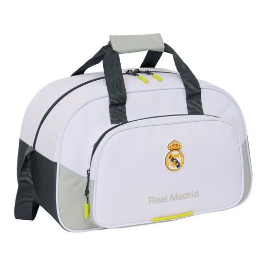 Safta Real Madrid 25/26 Sport Bag 40 cm – Compact and durable sports bag with official Real Madrid design, spacious main compartment, lightweight, strong handles, ideal for gym, training, travel, and daily use. Safta Real Madrid 25/26 Sport Bag 40 cm – Compact and durable sports bag with official Real Madrid design, spacious main compartment, lightweight, strong handles, ideal for gym, training, travel, and daily use.