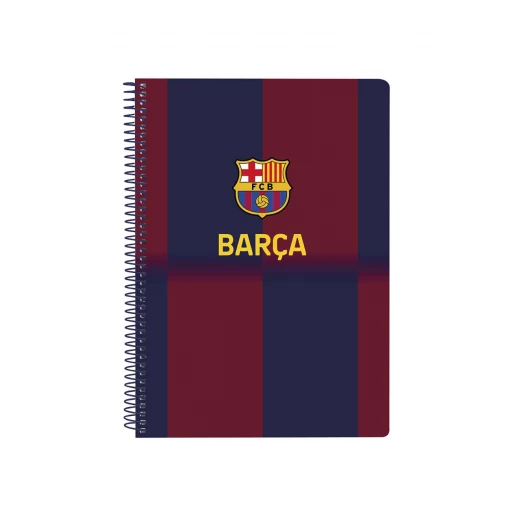 دفتر A5 80 ورقة غلاف قاسي FC Barcelona 25/26 – تصميم رسمي للنادي، غلاف متين، 80 صفحة، حجم عملي، مناسب للمدرسة والكتابة اليومية من براند safta. دفتر A5 80 ورقة غلاف قاسي FC Barcelona 25/26 – تصميم رسمي للنادي، غلاف متين، 80 صفحة، حجم عملي، مناسب للمدرسة والكتابة اليومية من براند safta.