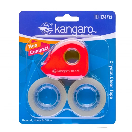 Kangaro TD-124Y3 Tape Dispenser Red Kangaro TD-124Y3 Tape Dispenser Red