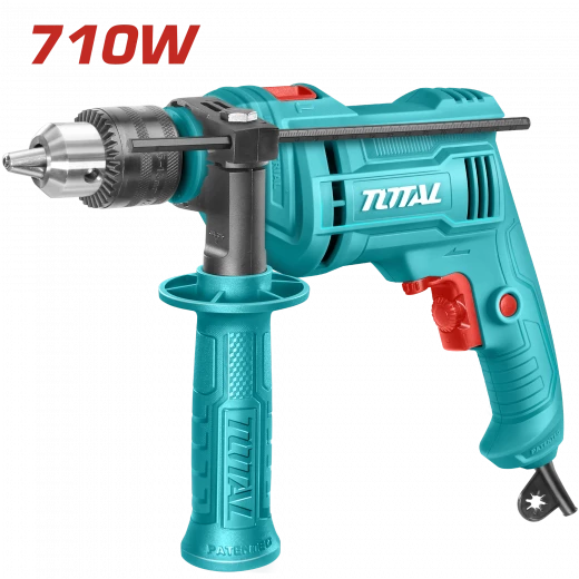 مثقاب تأثيري 710 واط من توتال (TG107136) مثقاب تأثيري 710 واط من توتال (TG107136)