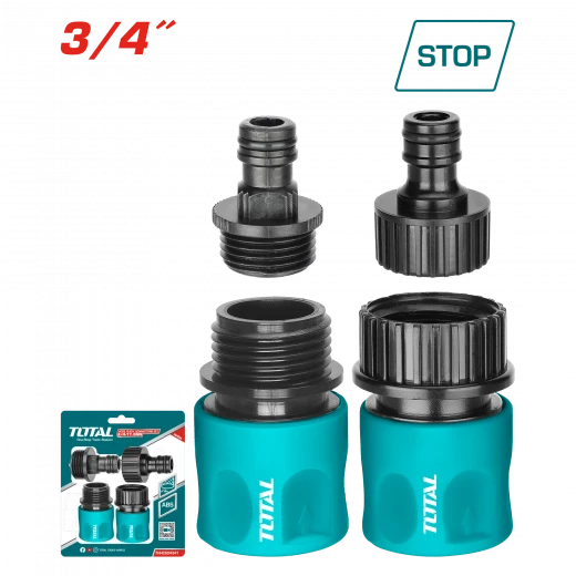 Total Hose Quick Connectors Set 3/4 Total Hose Quick Connectors Set 3/4