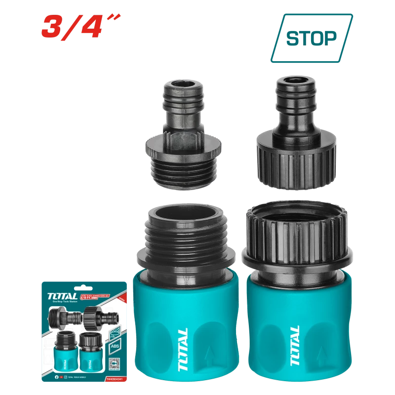 Total Hose Quick Connectors Set 3/4 - Total