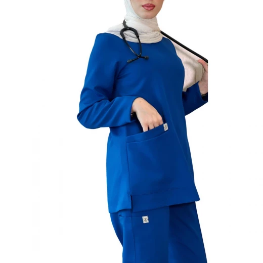 سكراب طبي باللون النيلي سايز ميديوم من  ذا سكراب بروجكت - ذا سكراب - Image 2