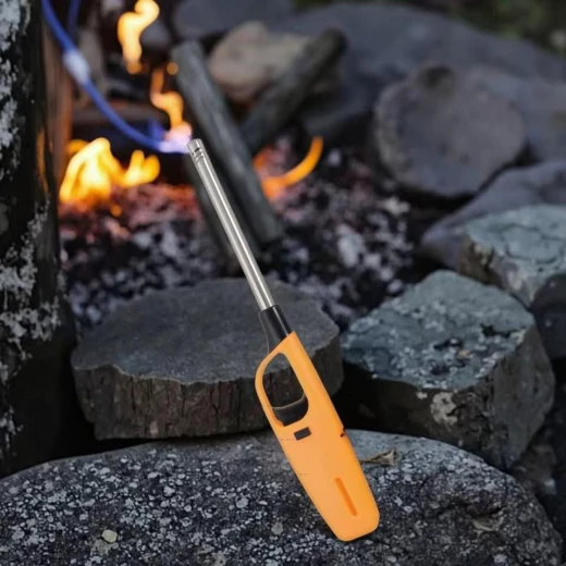 Large Gas Lighter with Safety Lock, Ideal for Kitchen, BBQ & Outdoor Use, Assorted Color - Image 3