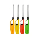 Large Gas Lighter with Safety Lock, Ideal for Kitchen, BBQ & Outdoor Use, Assorted Color