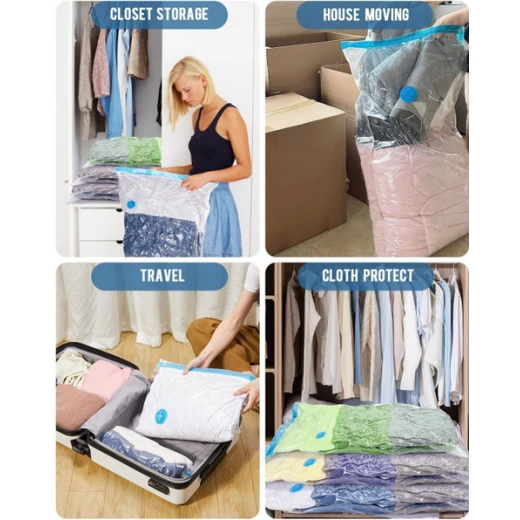 Vacuum Storage Bag 60×50 cm 1 Piece Space Saving Compression Bag for Clothes, Bedding, and Home Storage Protection from Dust, Moisture, and Insects - Image 9