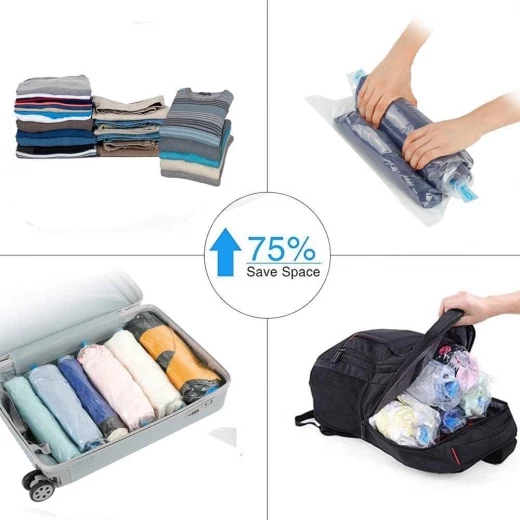 Vacuum Storage Bag 60×50 cm 1 Piece Space Saving Compression Bag for Clothes, Bedding, and Home Storage Protection from Dust, Moisture, and Insects - Image 7