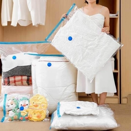 Vacuum Storage Bag 60×50 cm 1 Piece Space Saving Compression Bag for Clothes, Bedding, and Home Storage Protection from Dust, Moisture, and Insects - Image 4