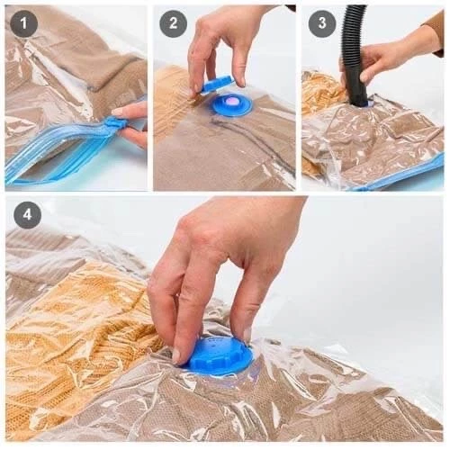 Vacuum Storage Bag 60×50 cm 1 Piece Space Saving Compression Bag for Clothes, Bedding, and Home Storage Protection from Dust, Moisture, and Insects - Image 3