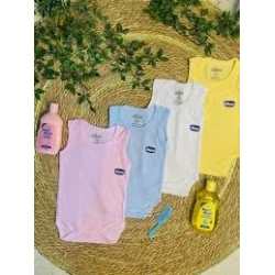 Chicco White Sleeveless Baby Undershirt Bodysuit – 24-30 Months