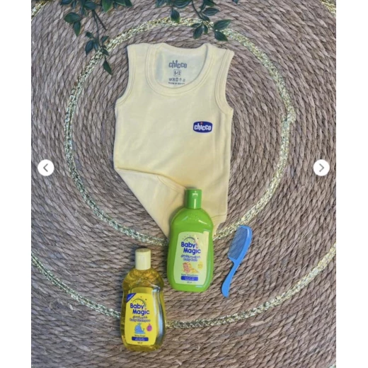 Chicco Yellow Sleeveless Baby Undershirt Bodysuit – 18-24 Months - Chicco - Image 2