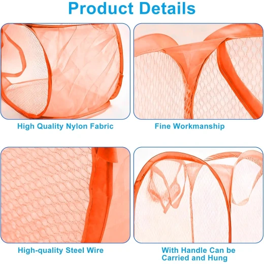 Foldable Pop Up Mesh Laundry Hamper - Generic/unbranded - Image 3