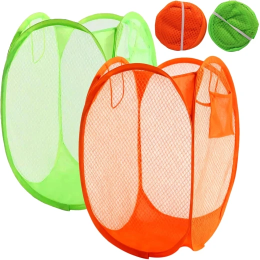 Foldable Pop Up Mesh Laundry Hamper - Generic/unbranded - Image 4