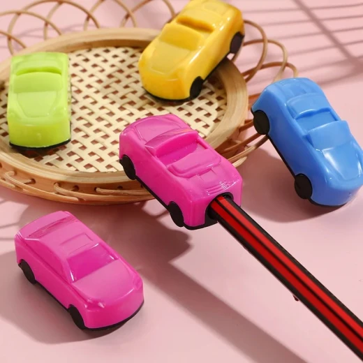 Cute Car Sharpener and Heart Eraser Set 8 Pcs - Generic/unbranded - Image 4